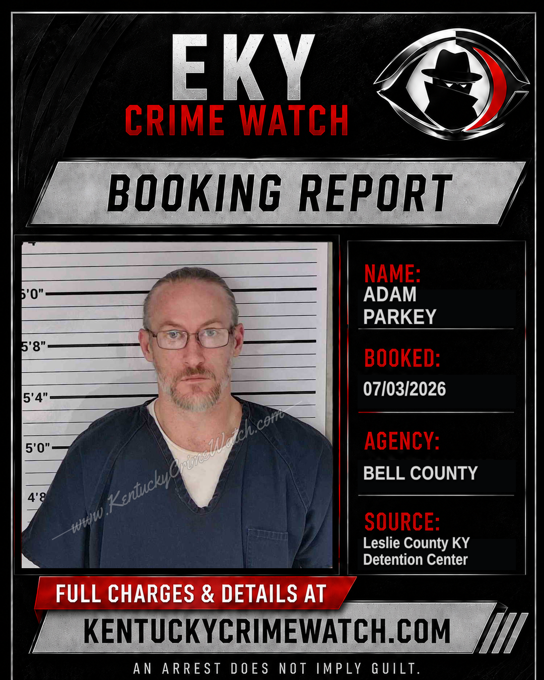 ADAM PARKEY booking image