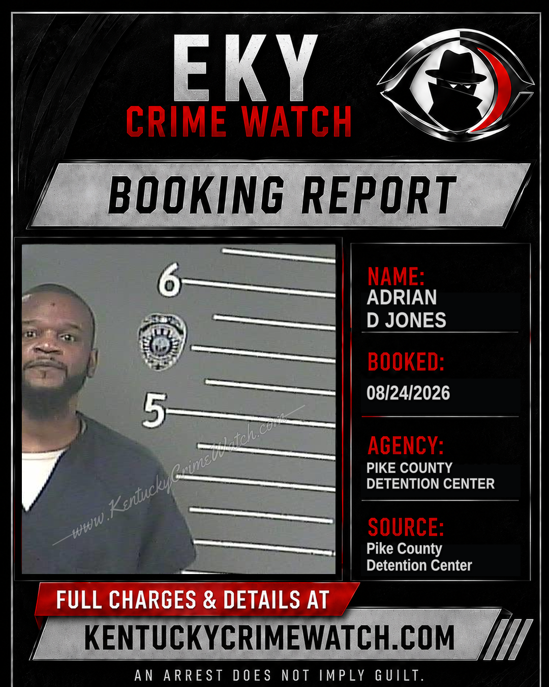 ADRIAN D JONES booking image