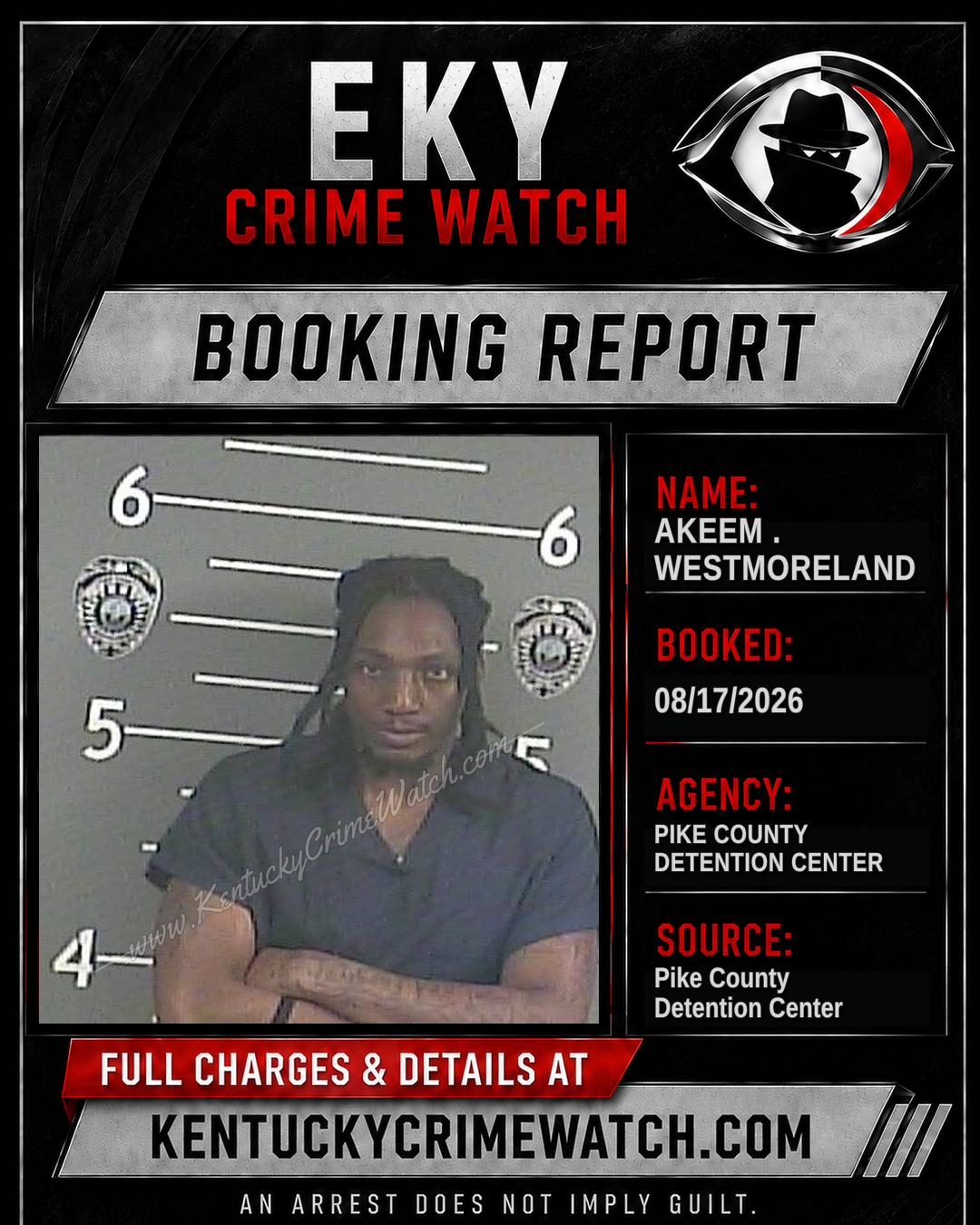 AKEEM . WESTMORELAND booking image