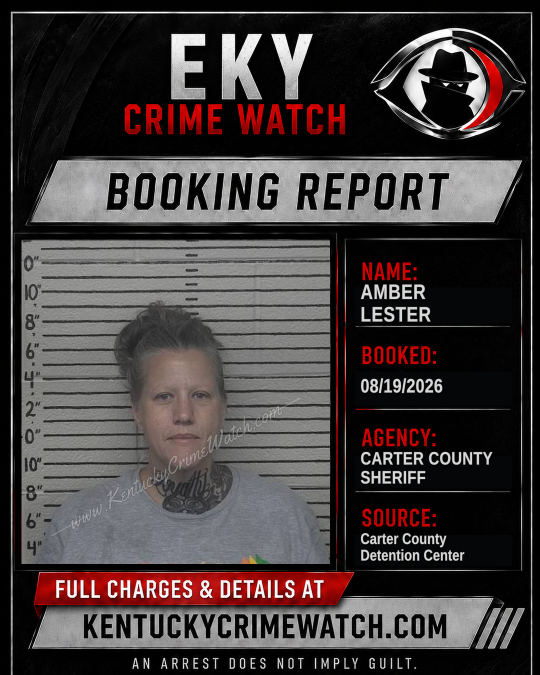 AMBER LESTER booking image