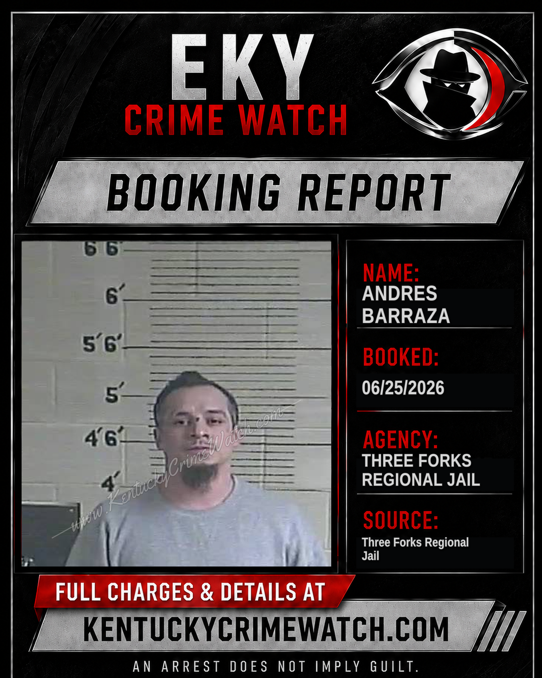 Andres Barraza booking image