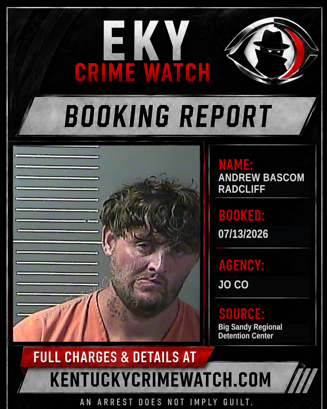 ANDREW BASCOM RADCLIFF booking image