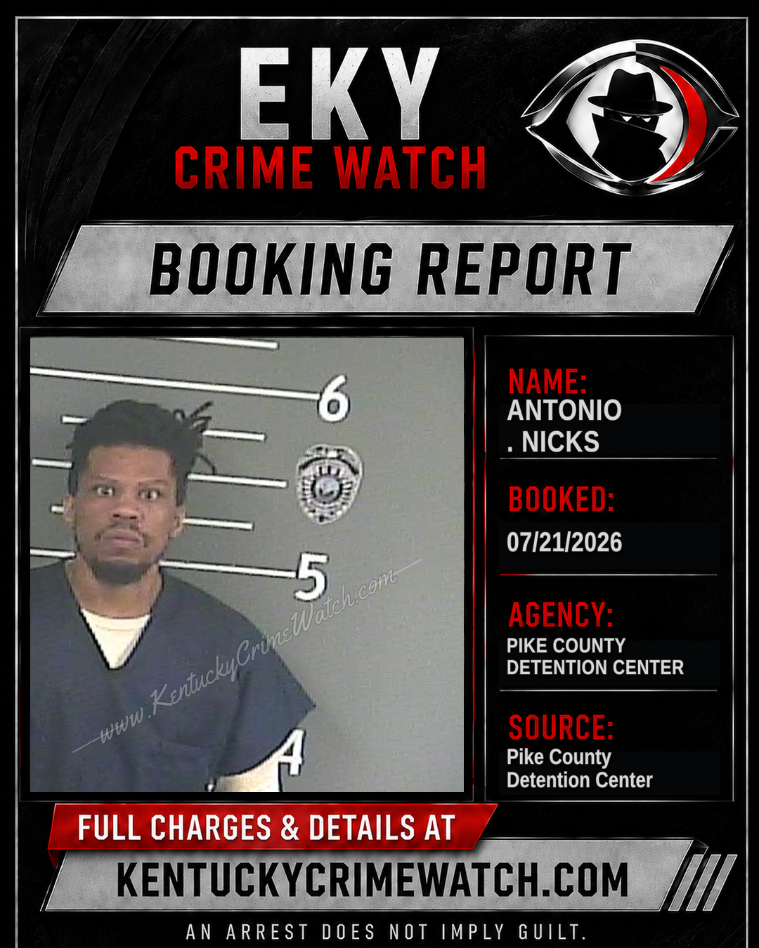 ANTONIO . NICKS booking image