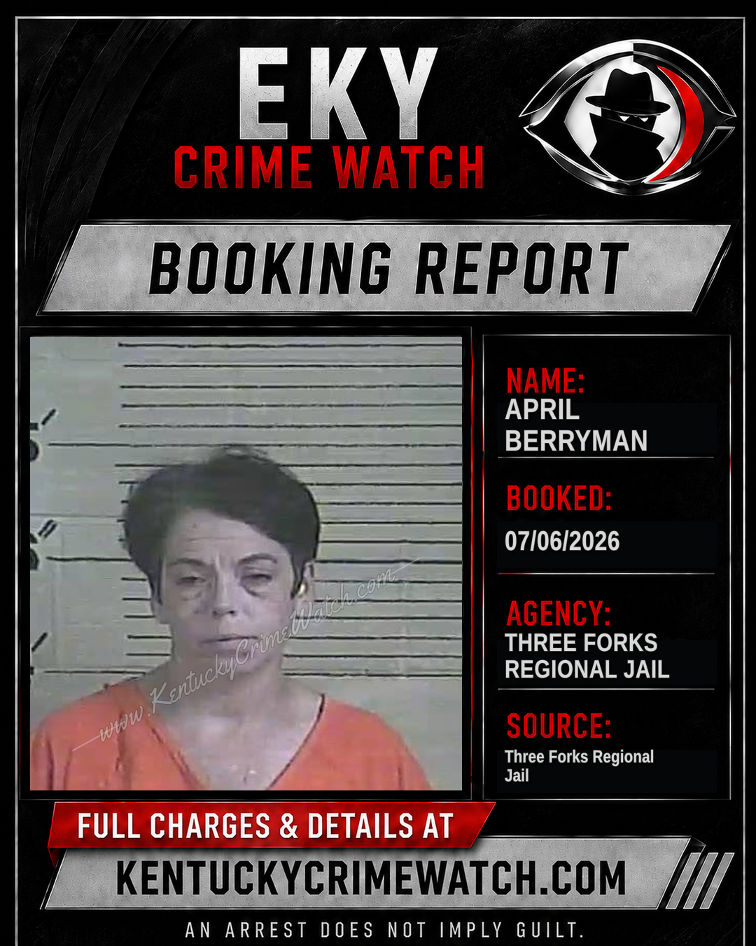 April Berryman booking image