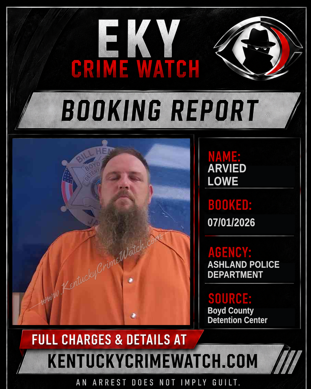ARVIED LOWE booking image
