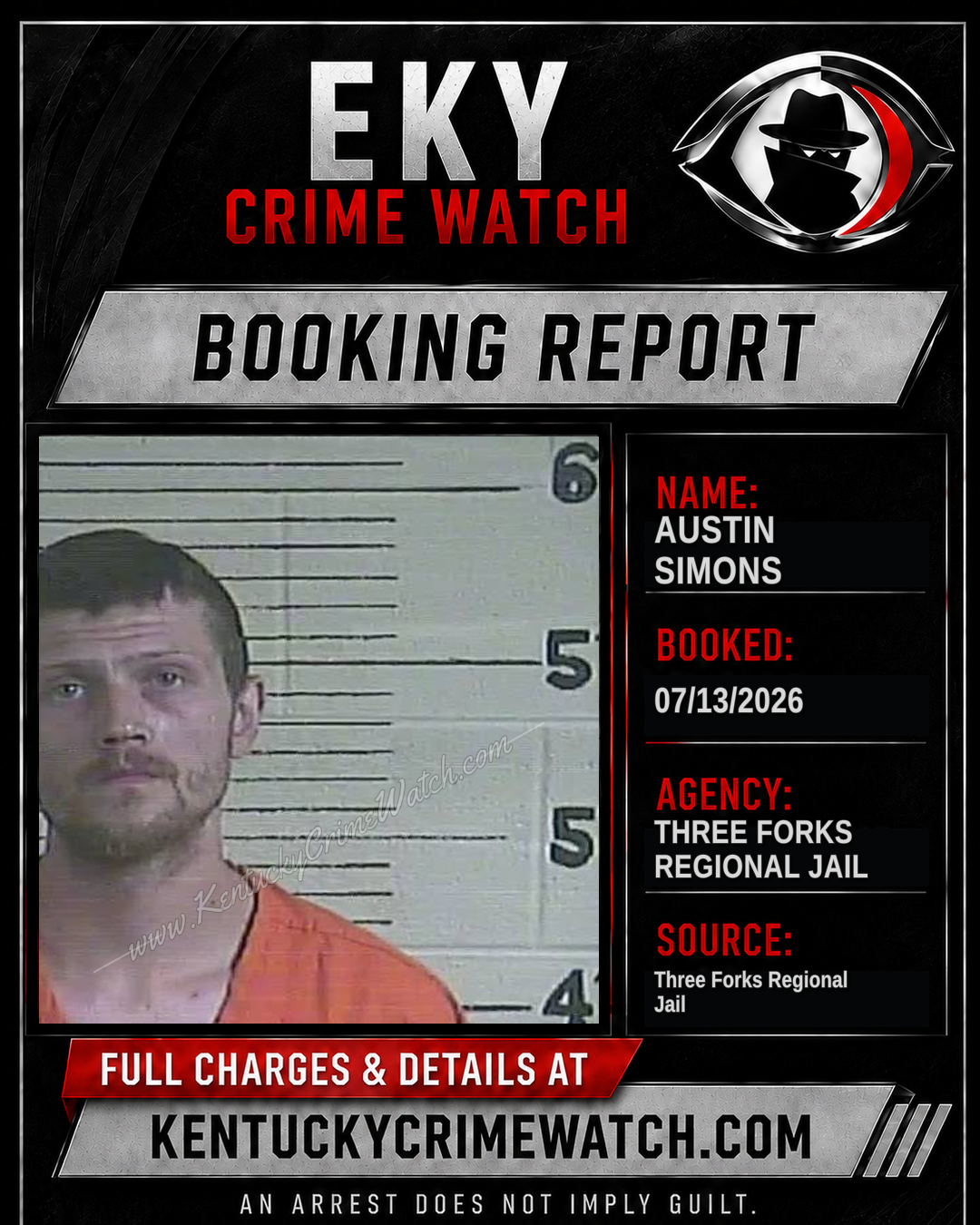 Austin Simons booking image