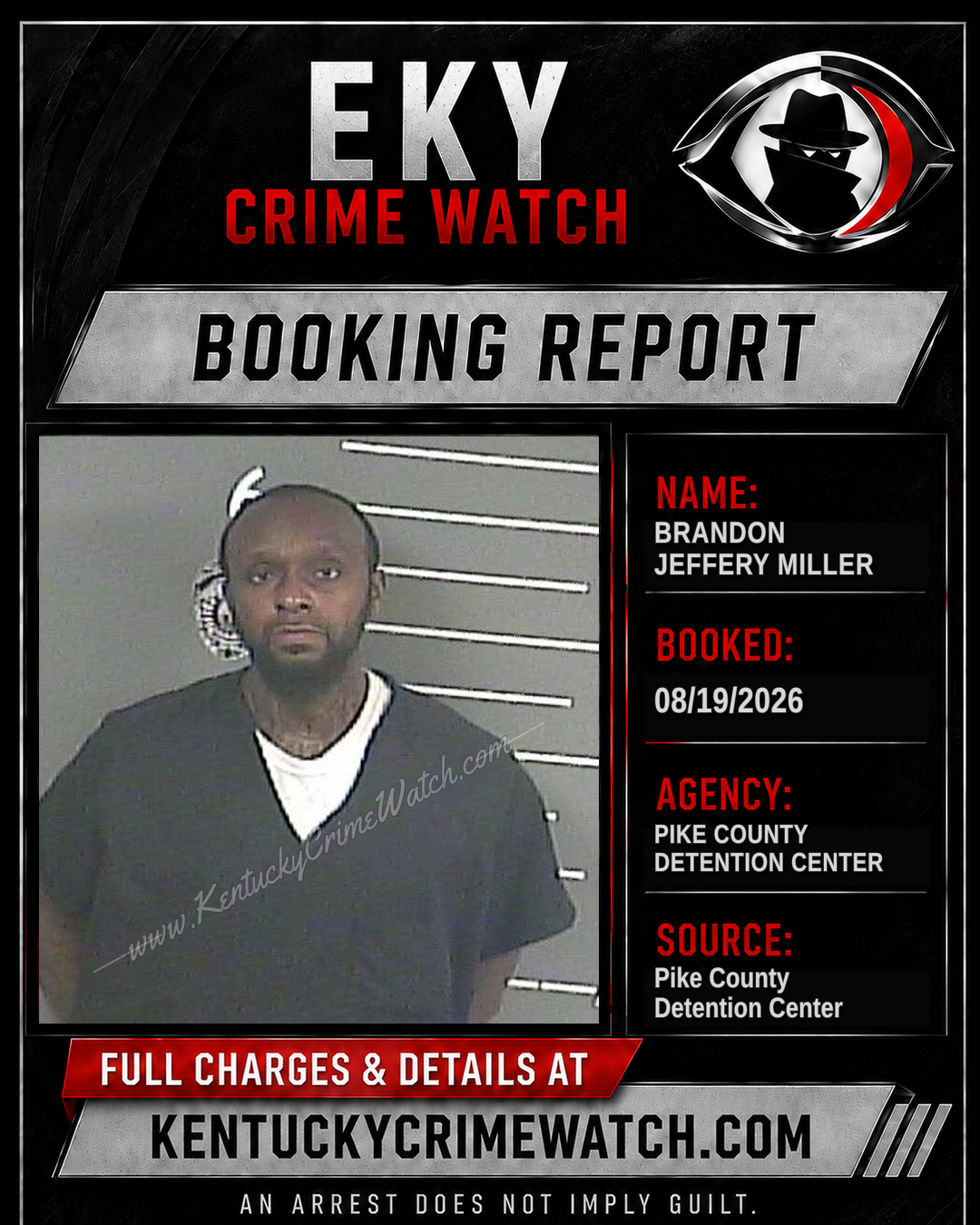 BRANDON JEFFERY MILLER booking image