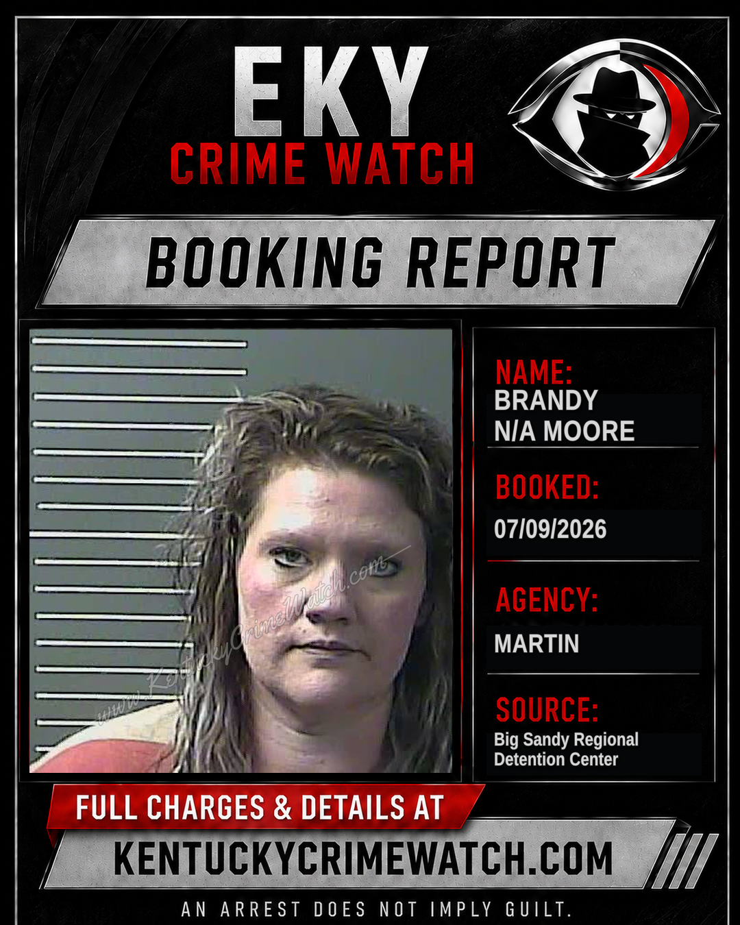 BRANDY N/A MOORE booking report card