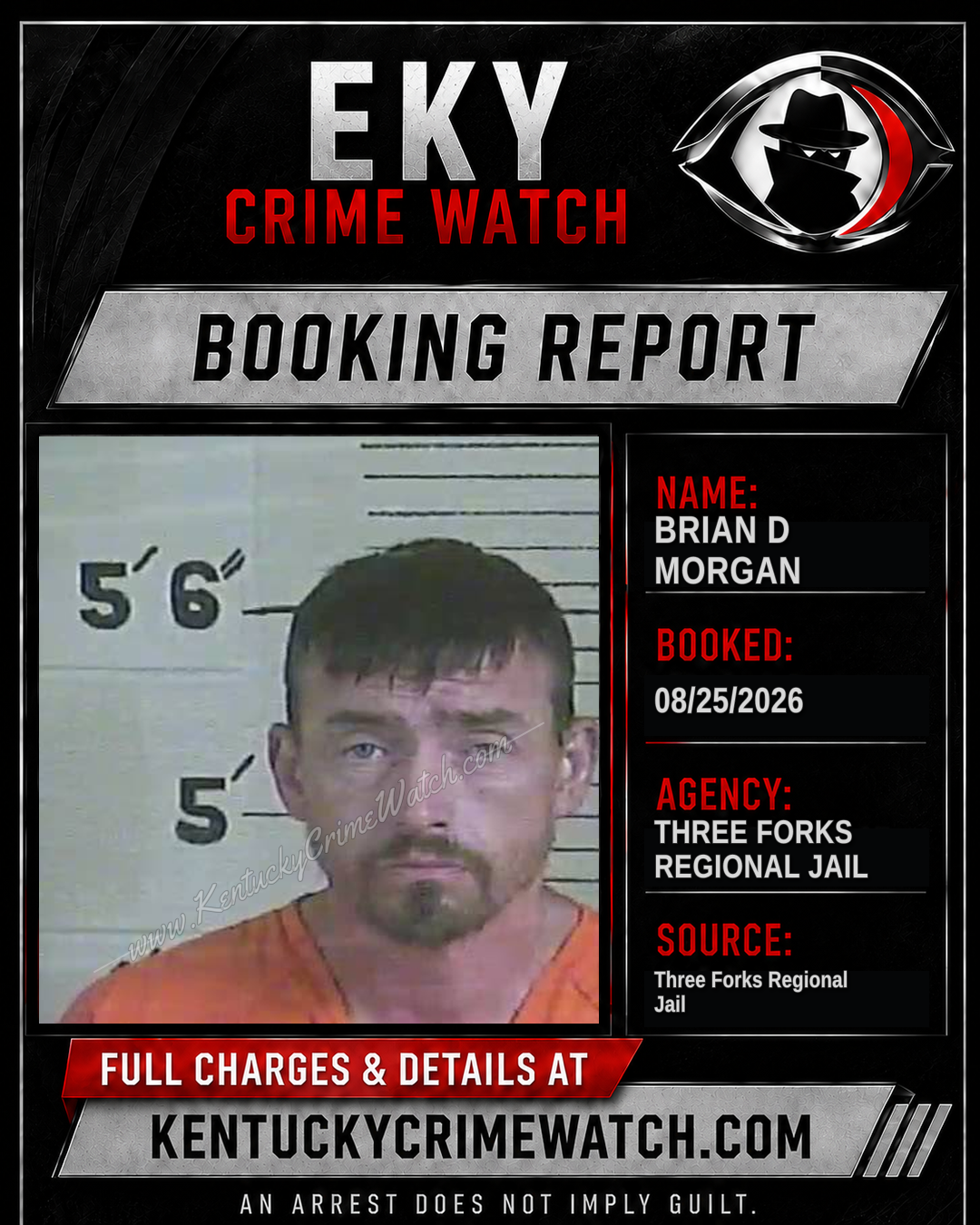 Brian D Morgan booking image