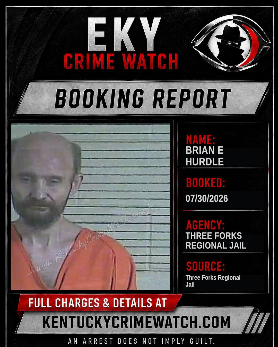Brian E Hurdle booking image