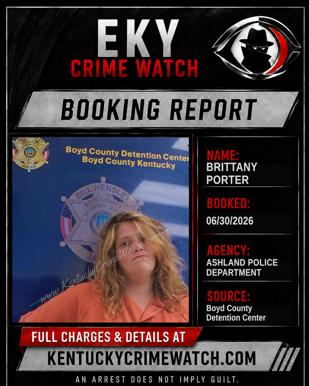 BRITTANY PORTER booking image