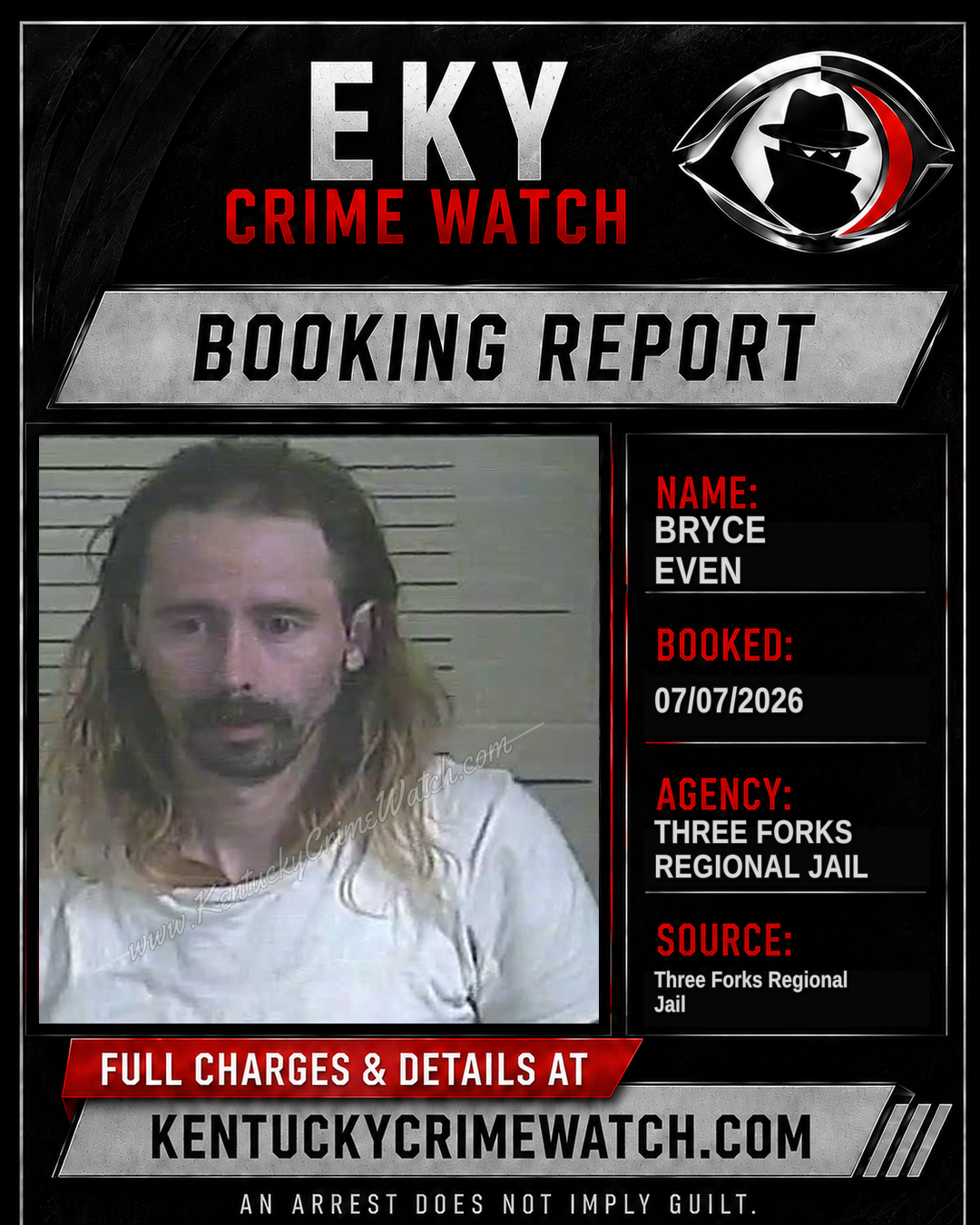 Bryce Even booking image