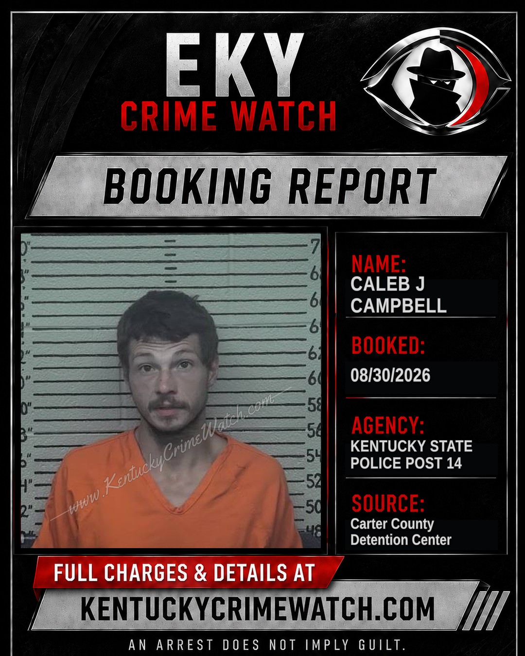CALEB J CAMPBELL booking image