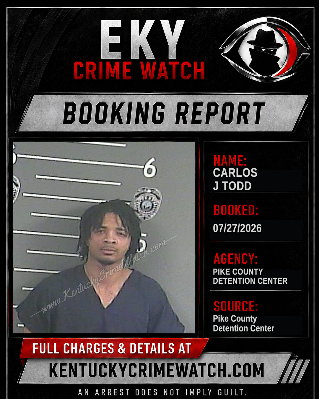 CARLOS J TODD booking image