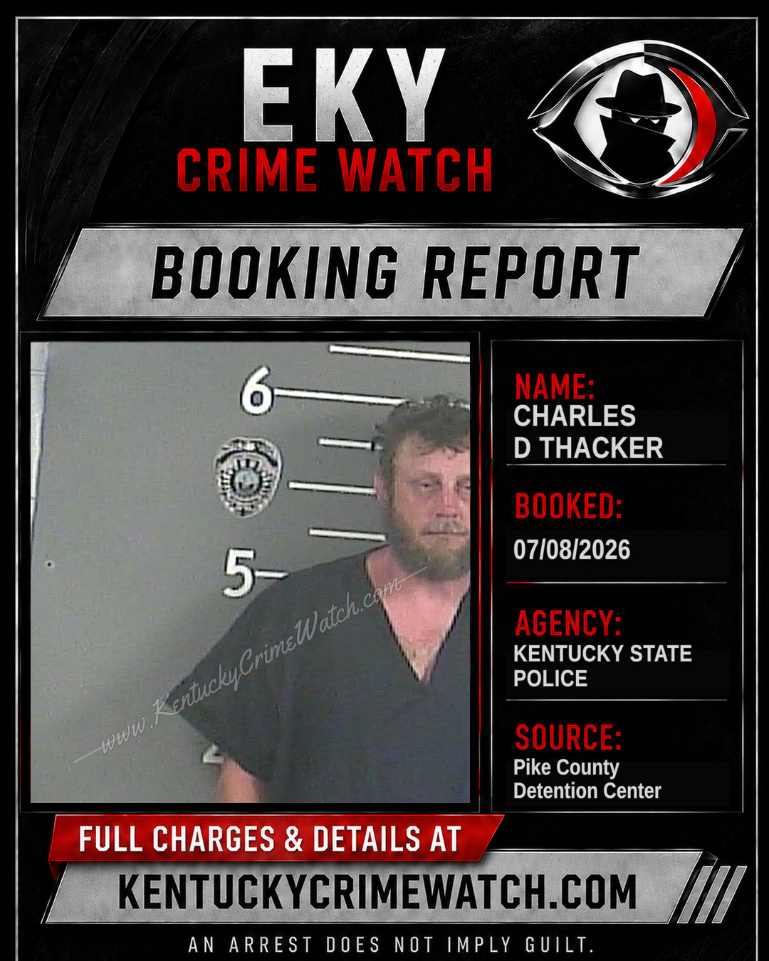 CHARLES D THACKER booking image