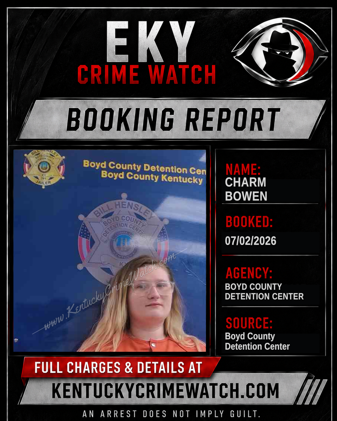 CHARM BOWEN booking image