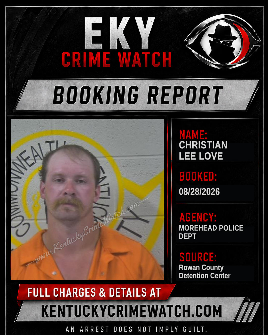 CHRISTIAN LEE LOVE booking image