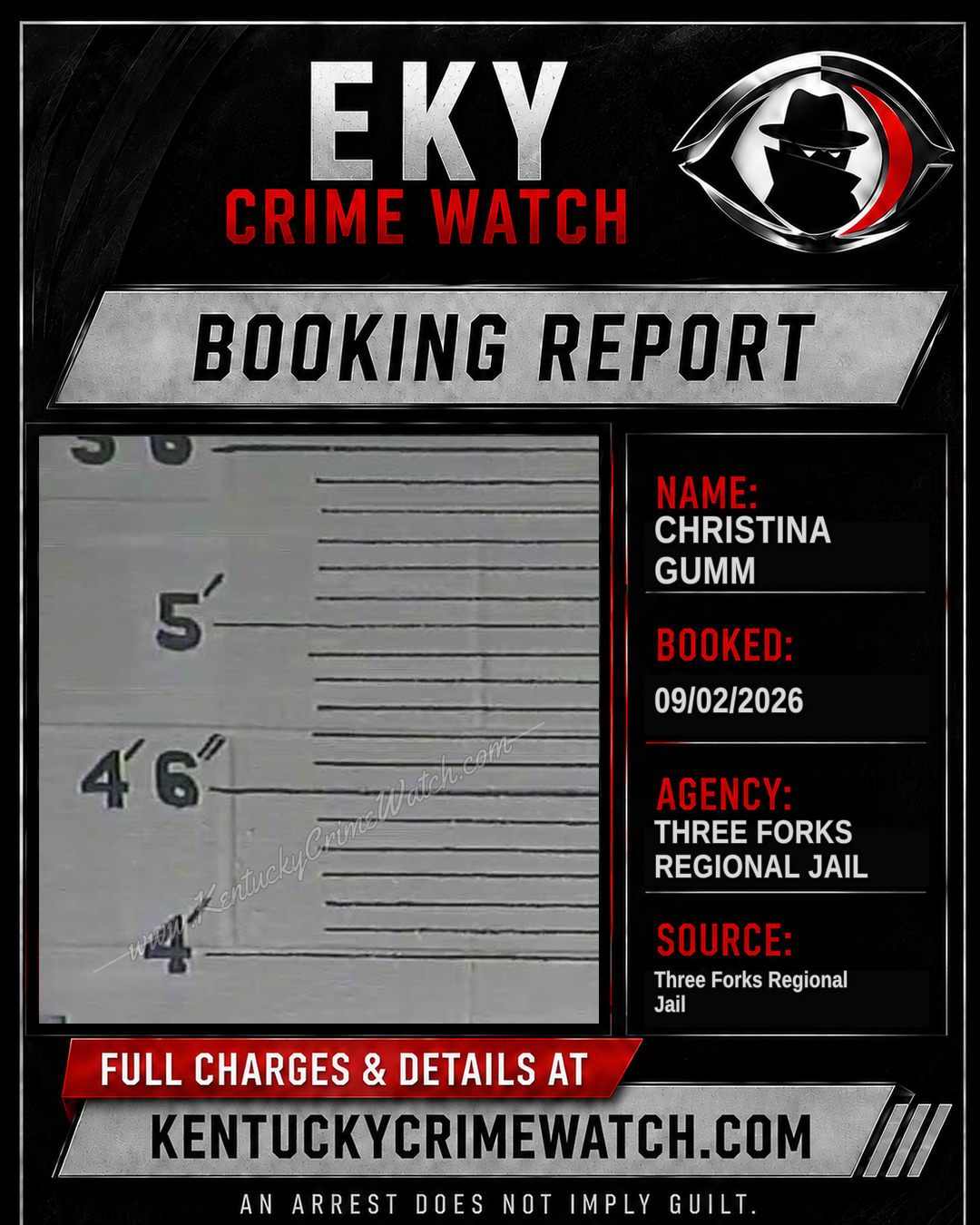 Christina Gumm booking image