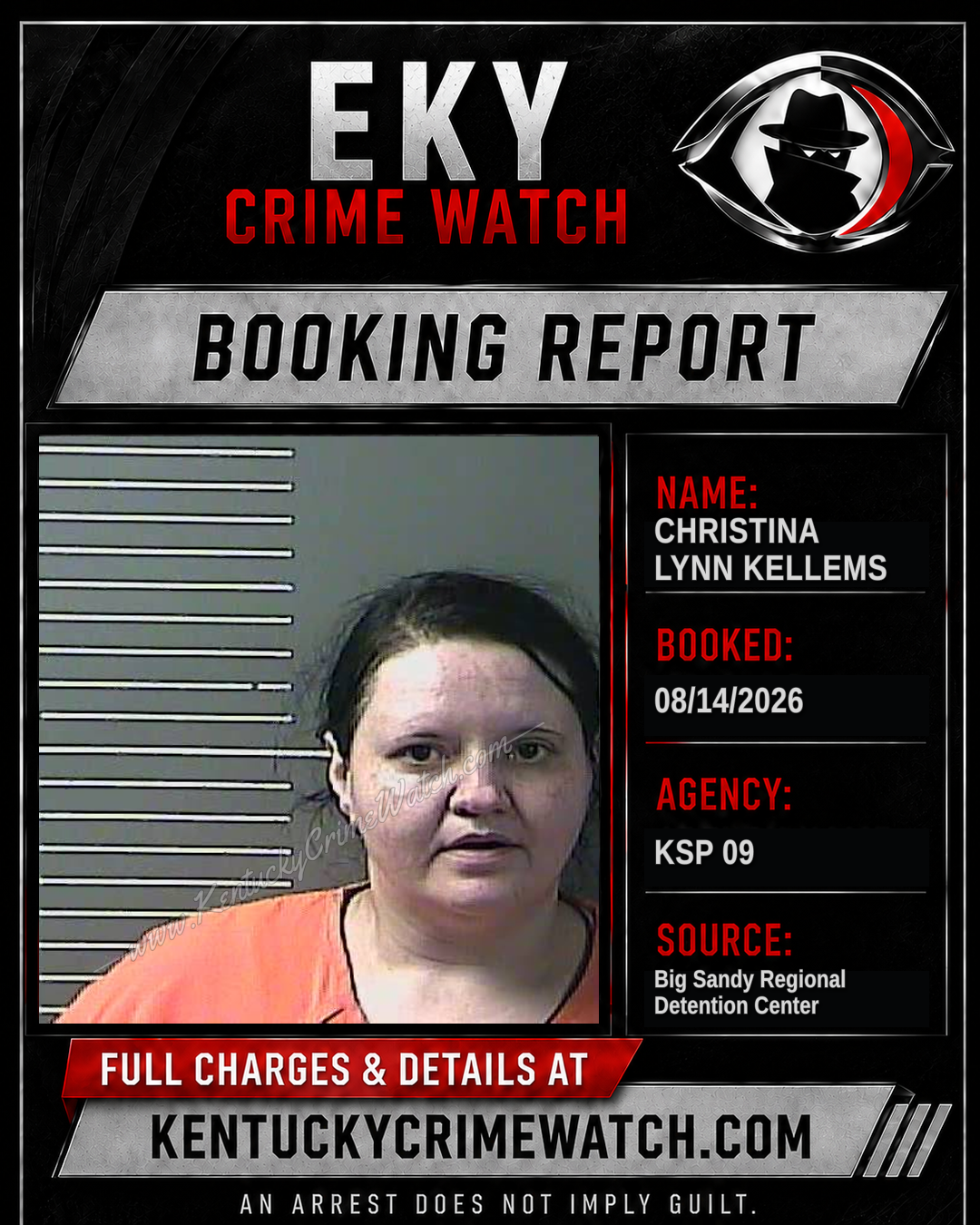 CHRISTINA LYNN KELLEMS booking image