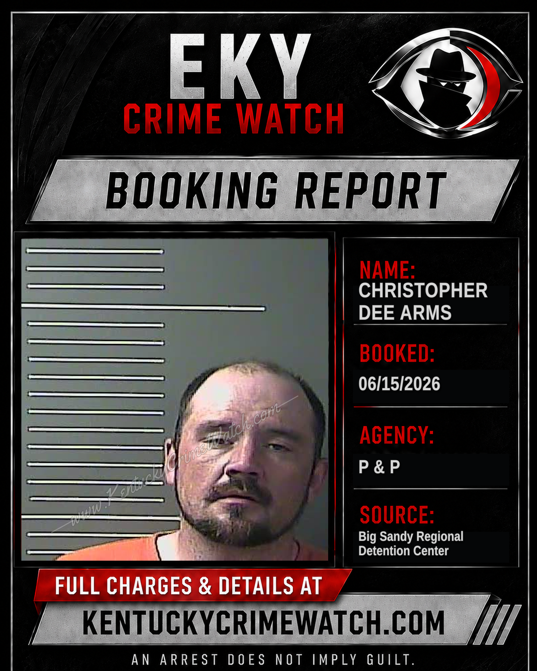 CHRISTOPHER DEE ARMS booking image
