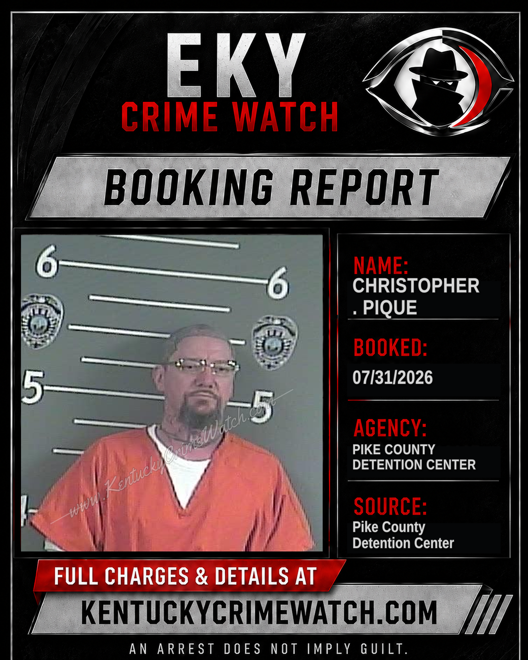 CHRISTOPHER . PIQUE booking image
