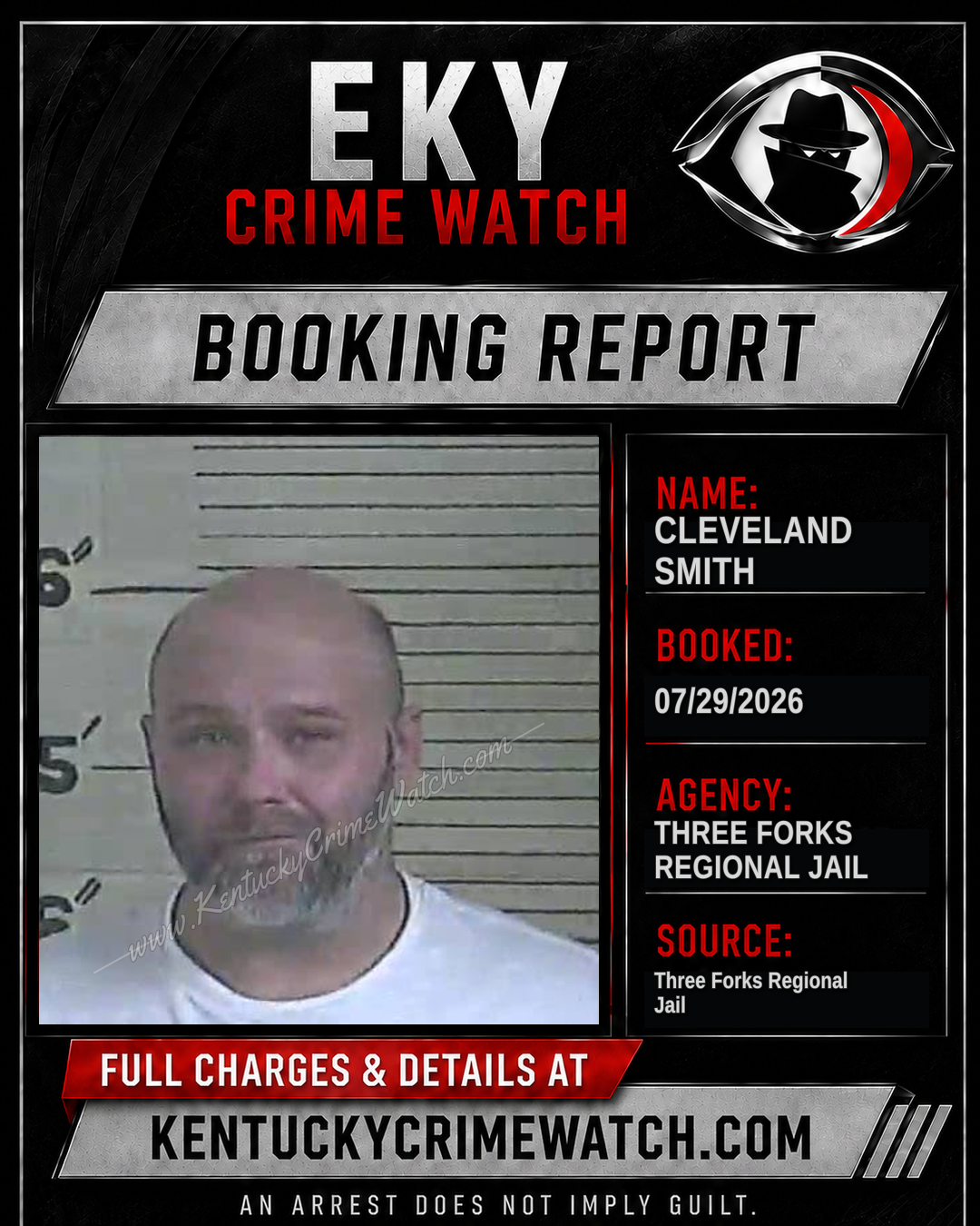 Cleveland Smith booking report card