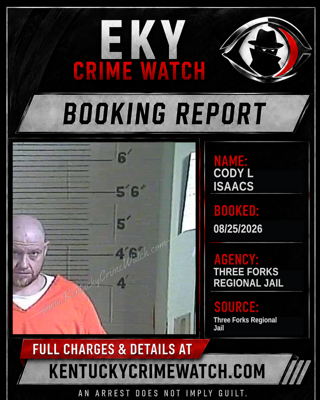 Cody L Isaacs booking image