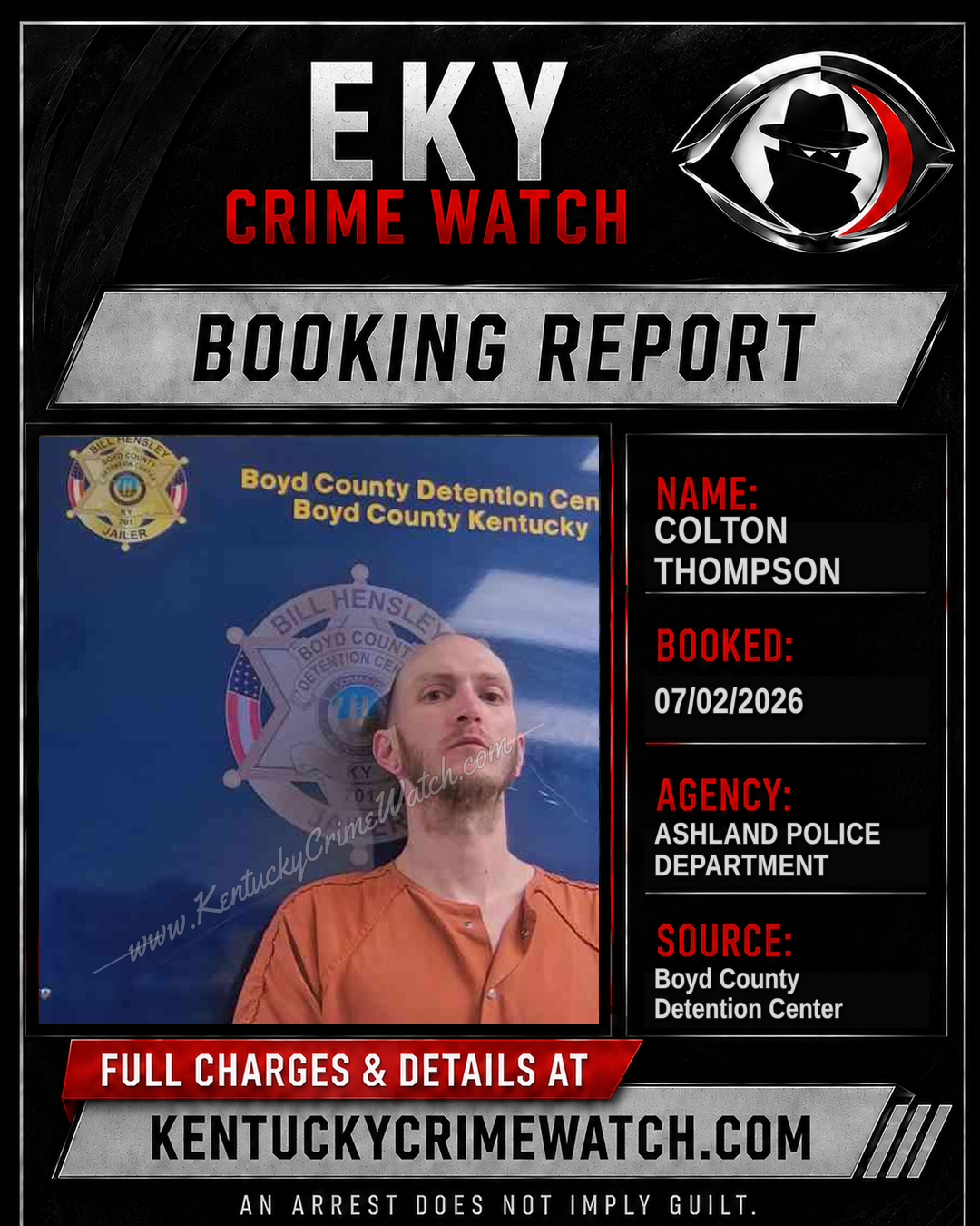 COLTON THOMPSON booking image