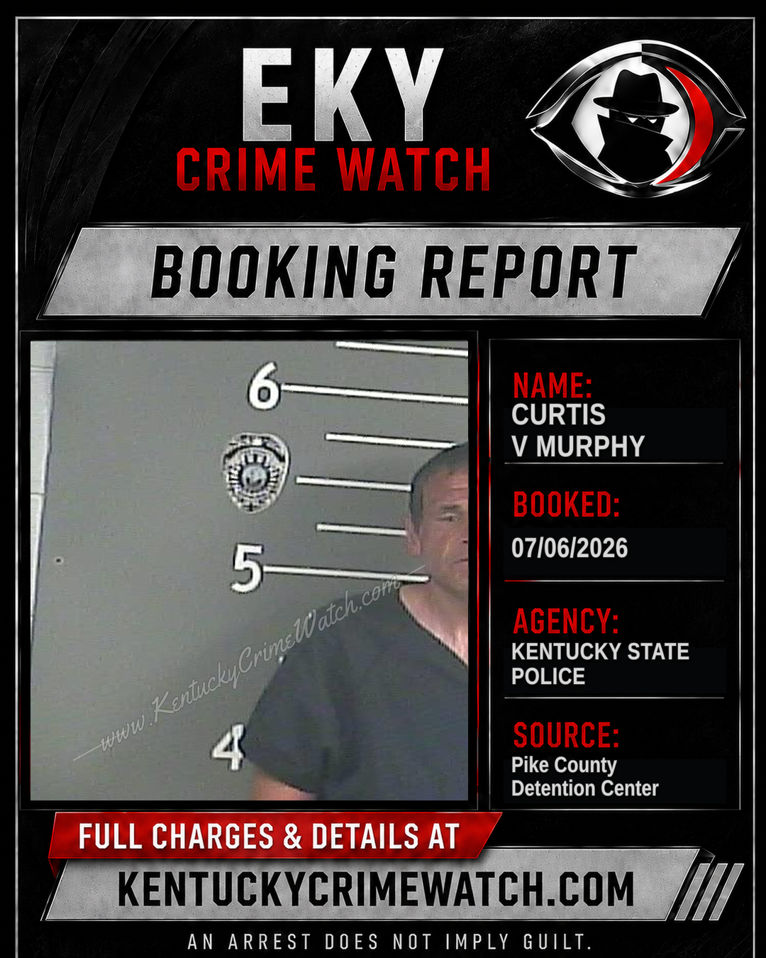 CURTIS V MURPHY booking image