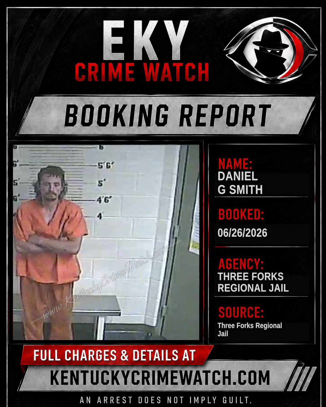 Daniel G Smith booking image