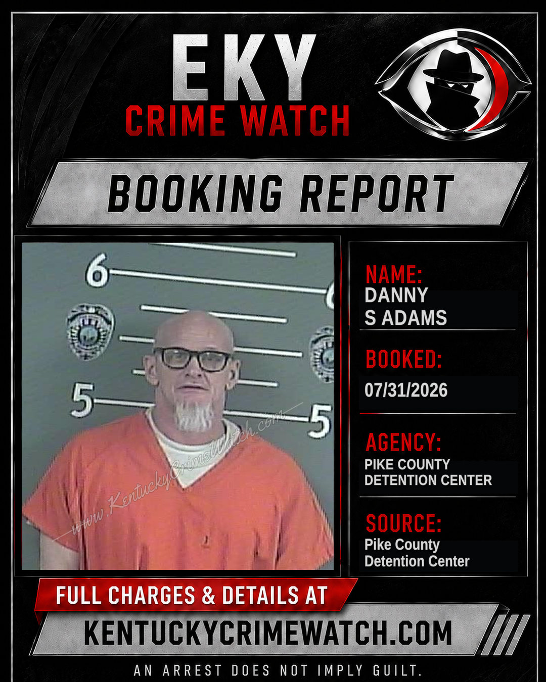 DANNY S ADAMS booking image