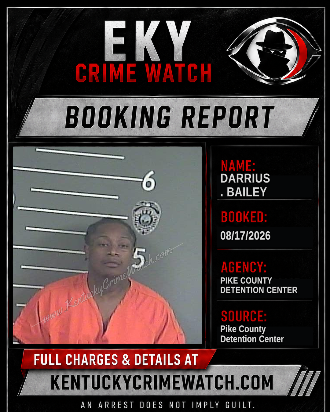 DARRIUS . BAILEY booking report card