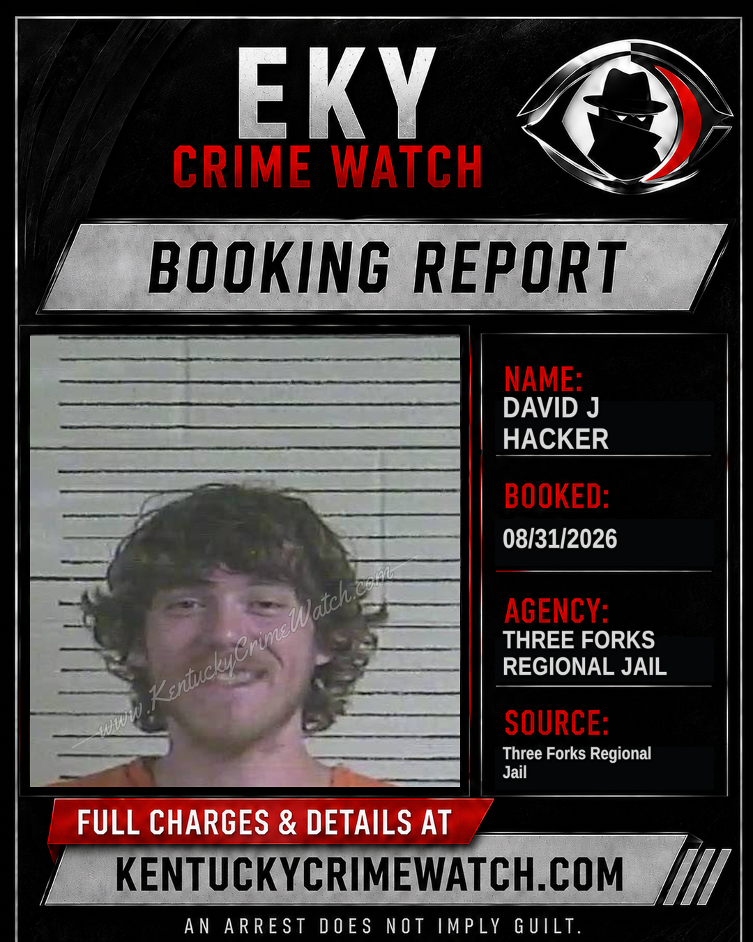 David J Hacker booking image