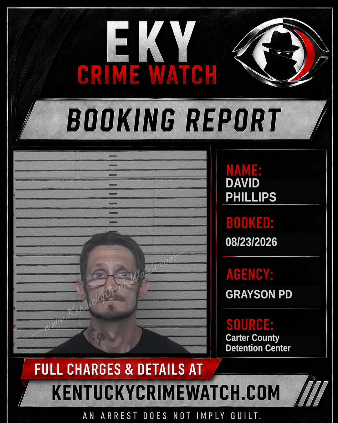 DAVID PHILLIPS booking image