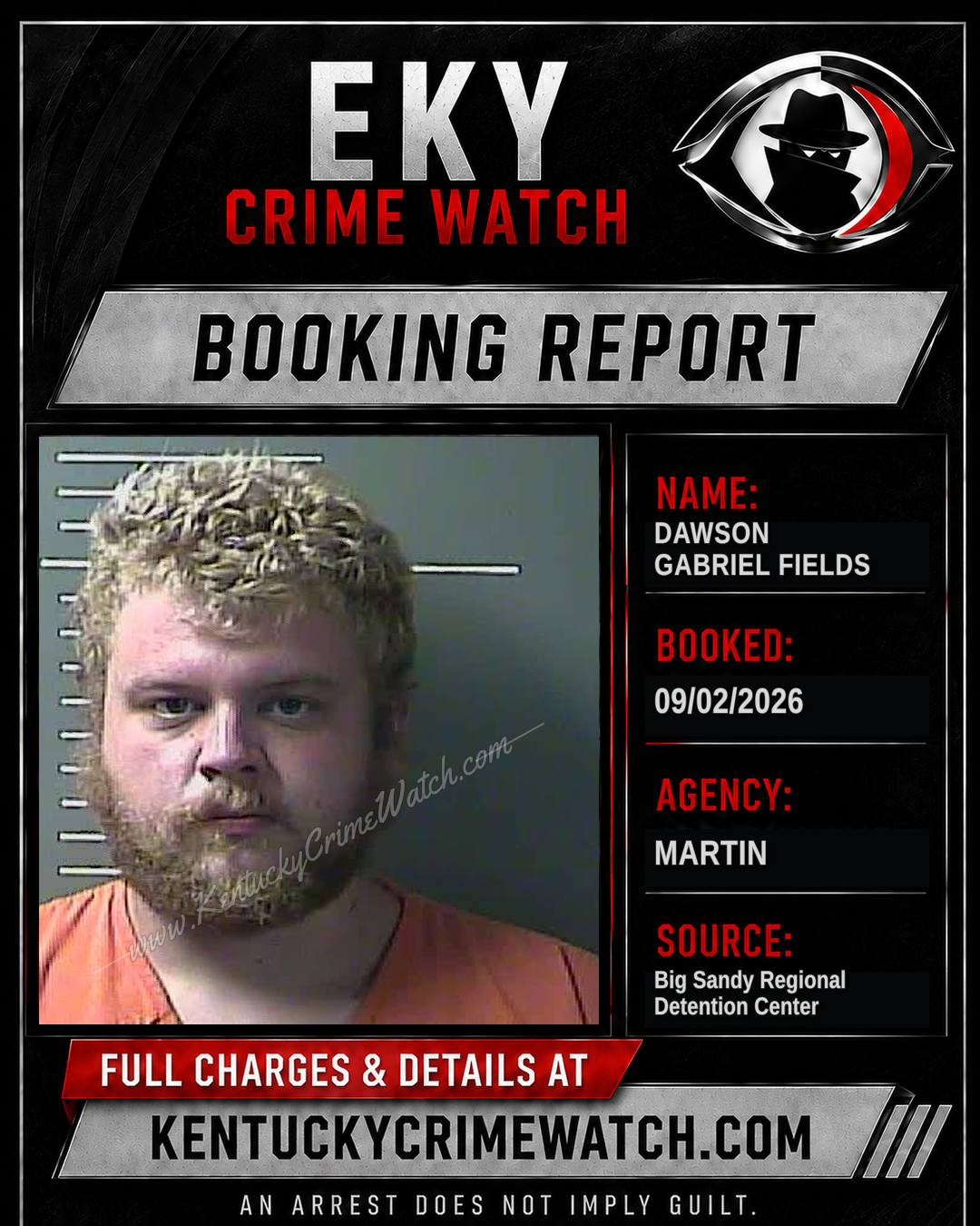 DAWSON GABRIEL FIELDS booking image