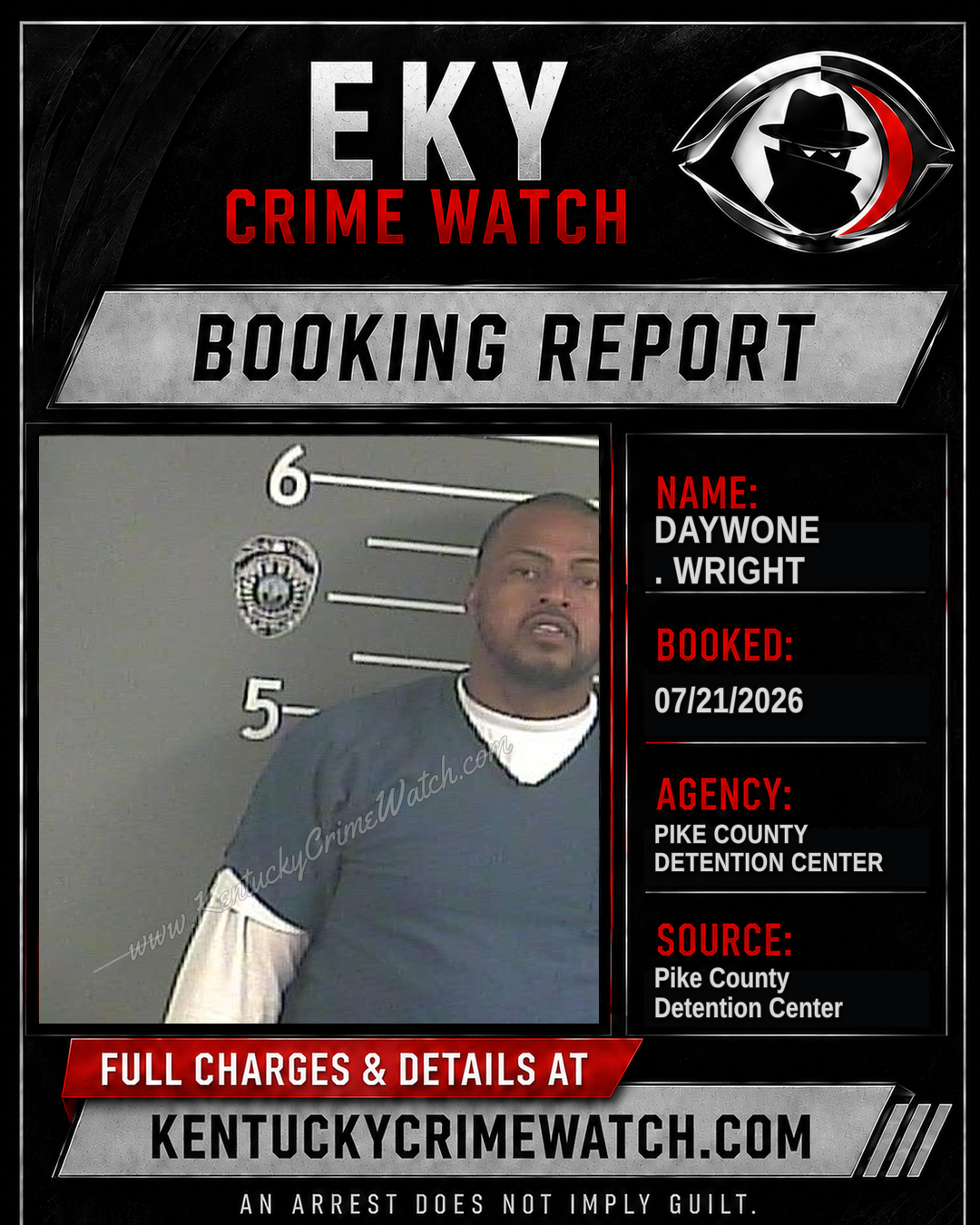 DAYWONE . WRIGHT booking report card