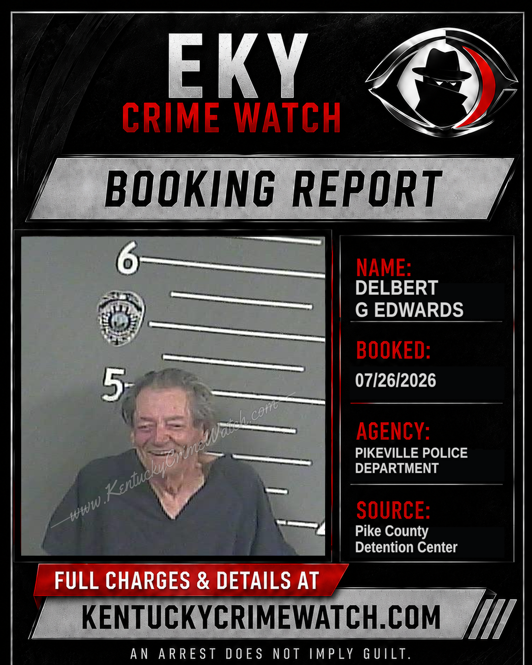 DELBERT G EDWARDS booking image