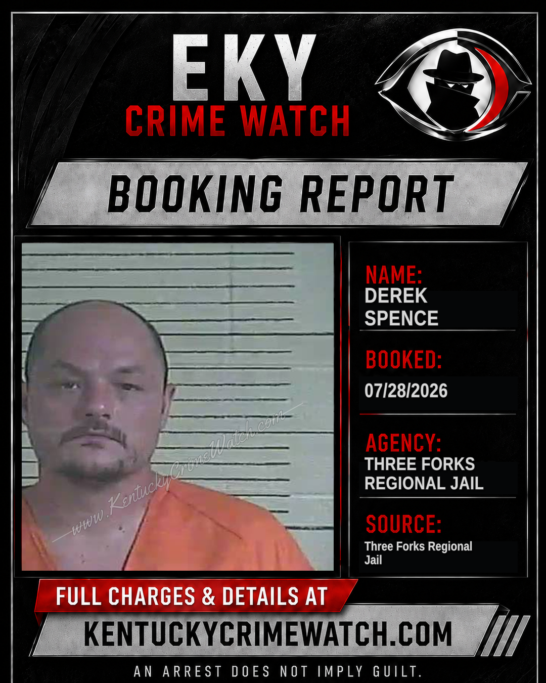 Derek Spence booking image