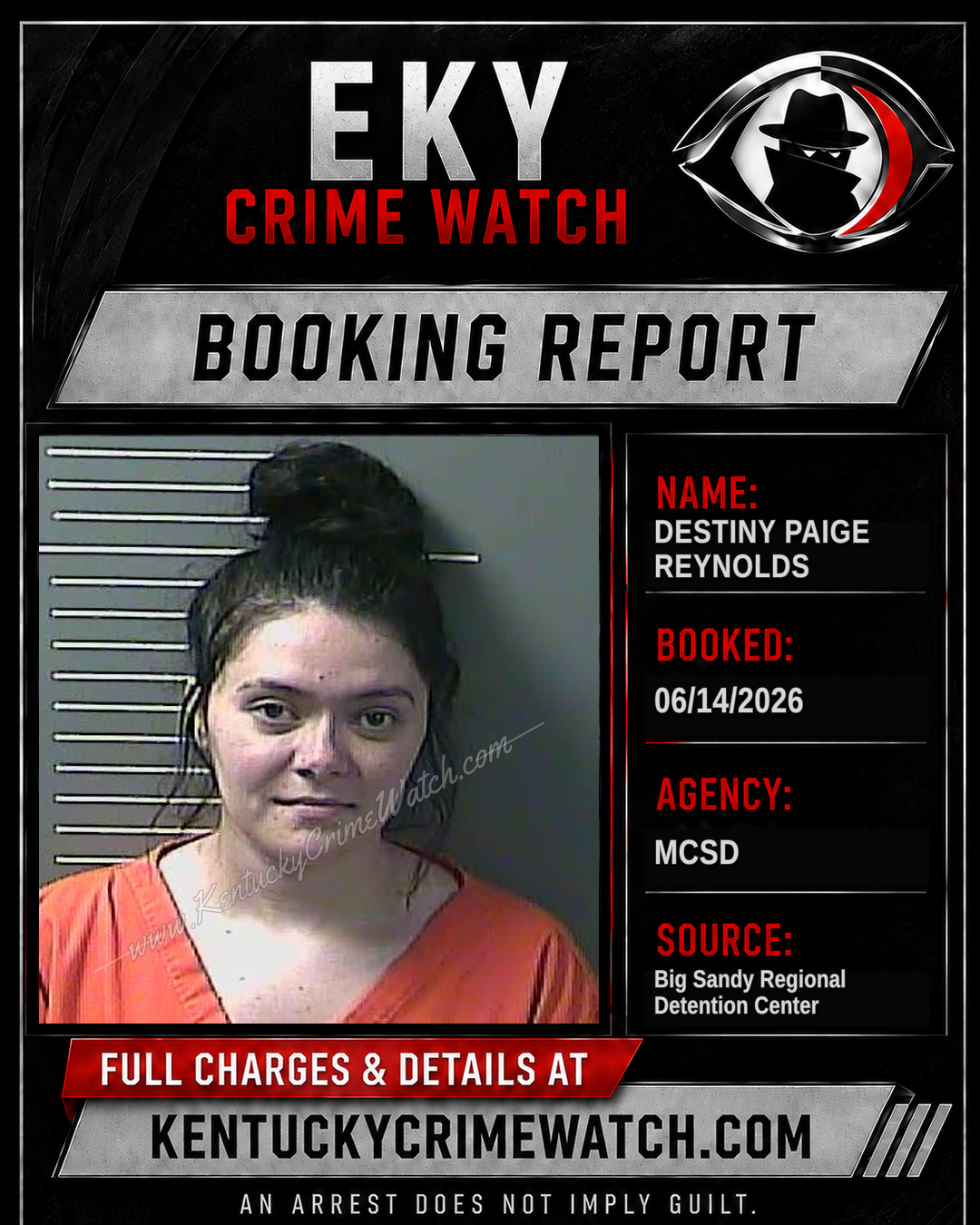 DESTINY PAIGE REYNOLDS booking image