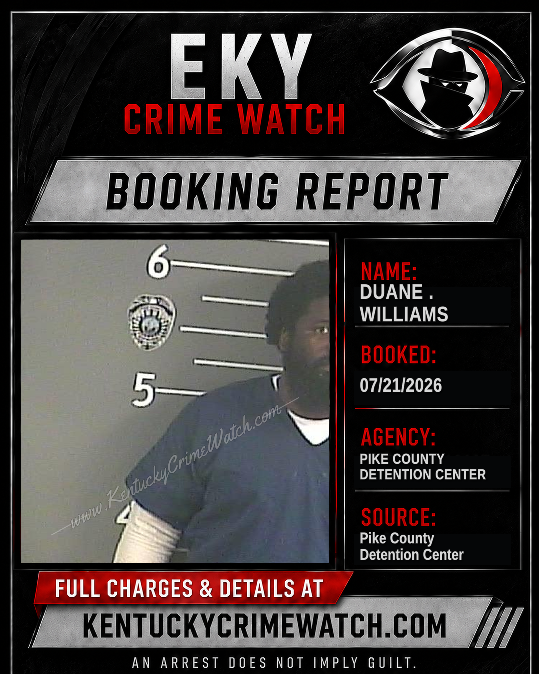 DUANE . WILLIAMS booking image