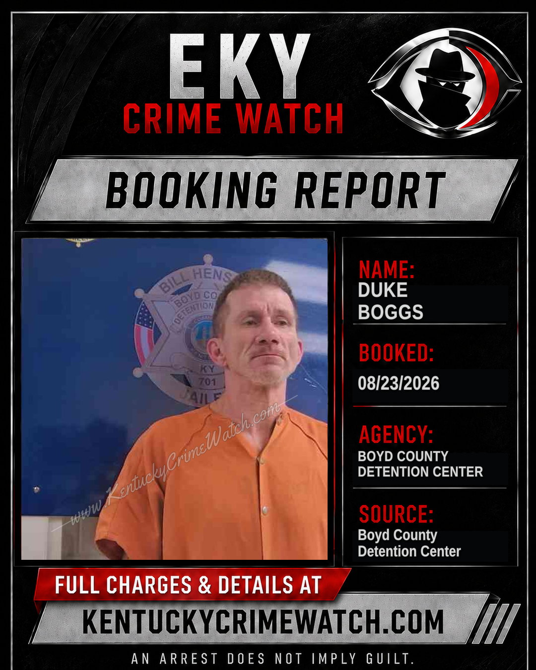 DUKE BOGGS booking image