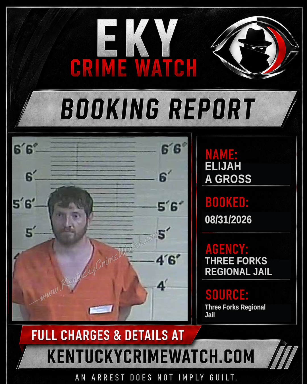 Elijah A Gross booking image