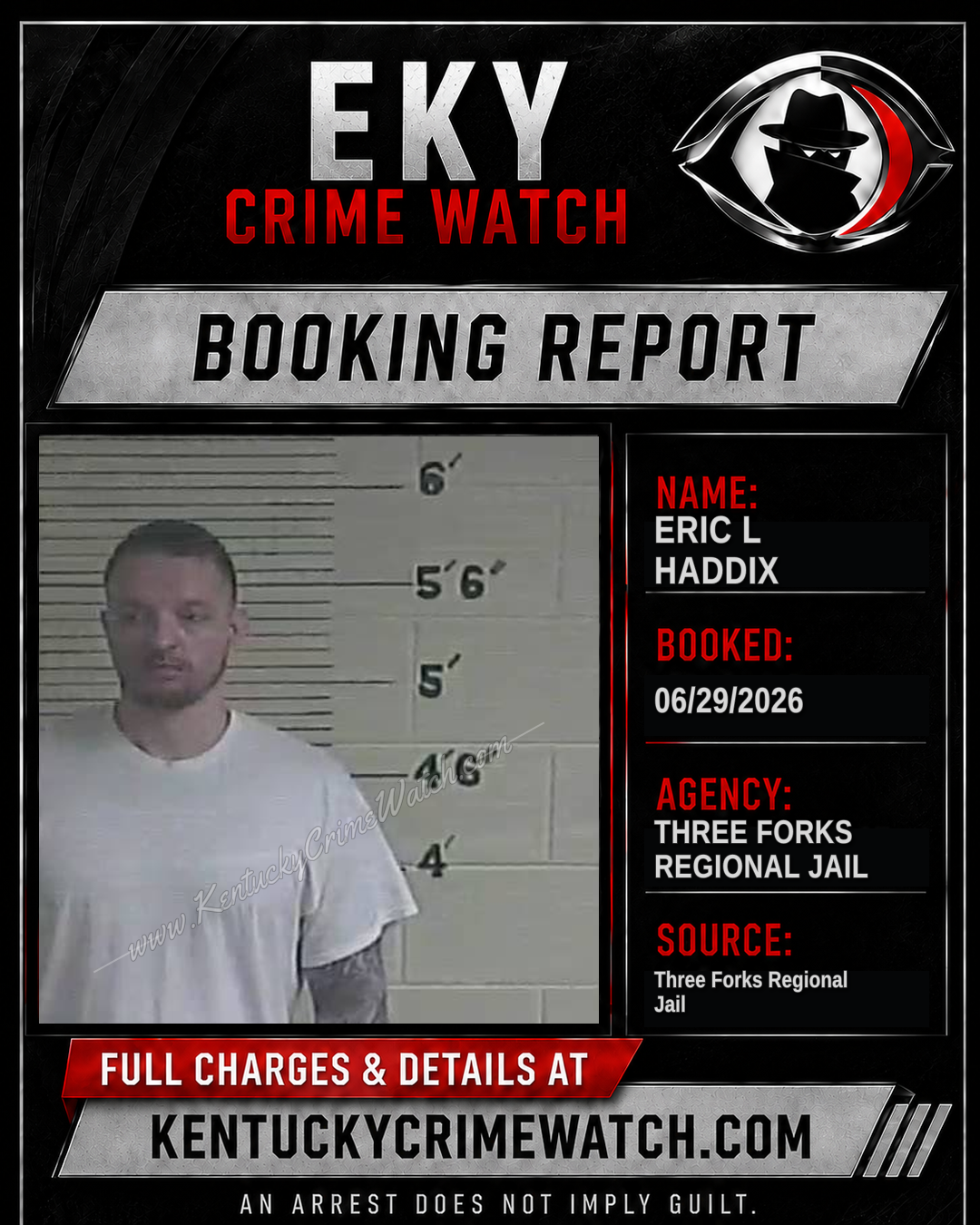 Eric L Haddix booking image