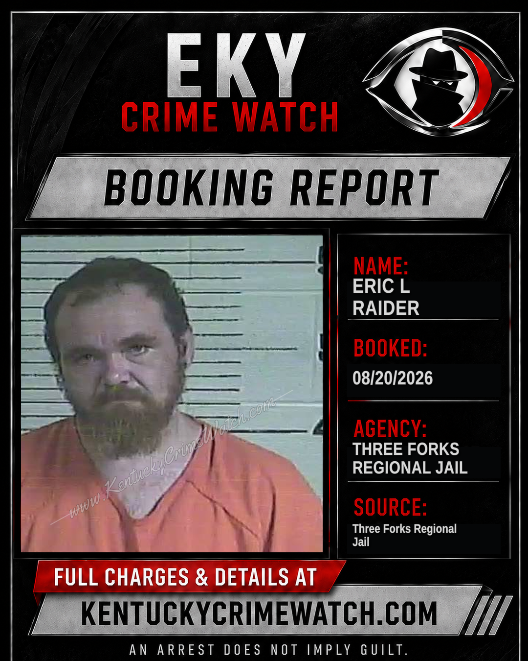 Eric L Raider booking image