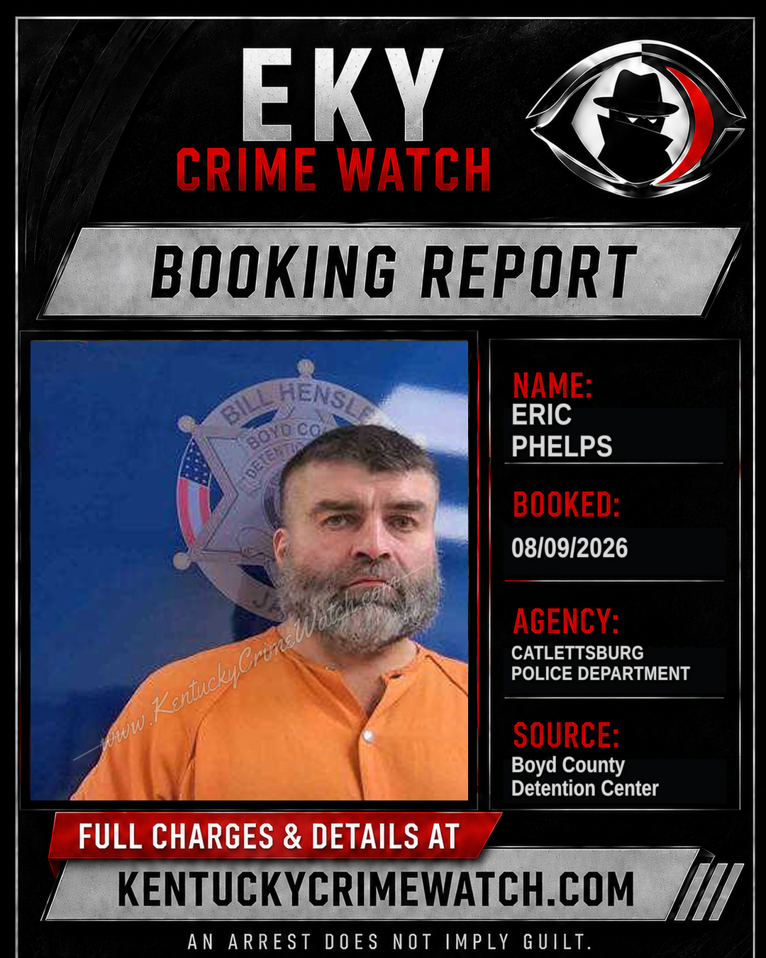 ERIC PHELPS booking image
