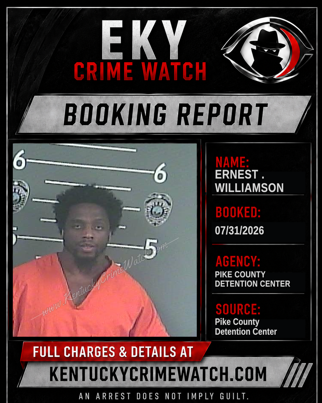 ERNEST . WILLIAMSON booking image