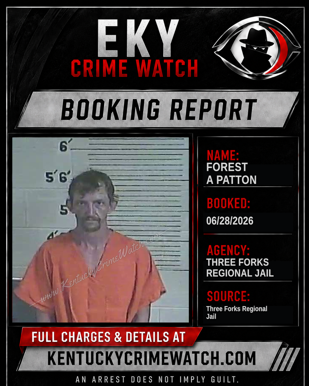 Forest A Patton booking image