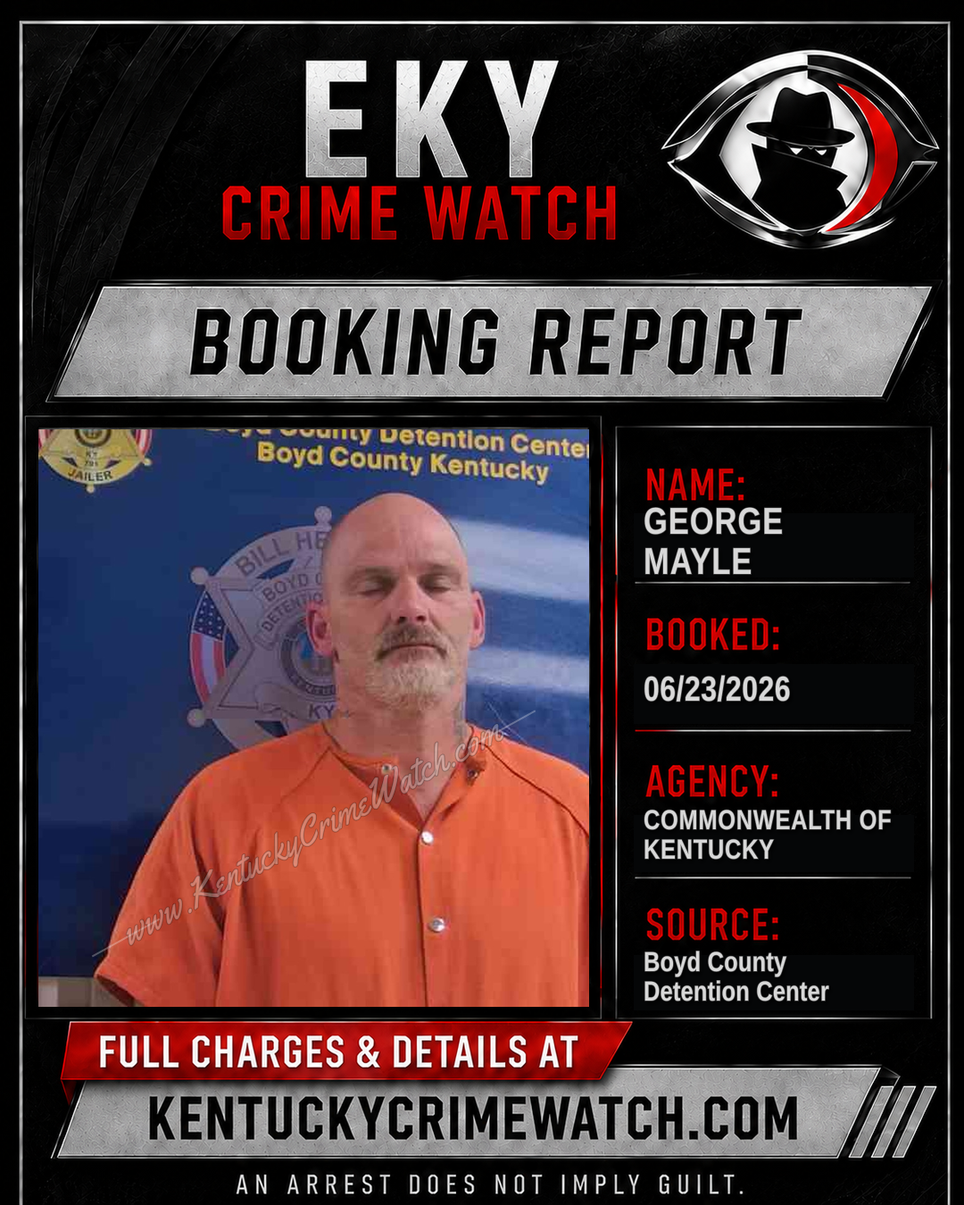 GEORGE MAYLE booking image