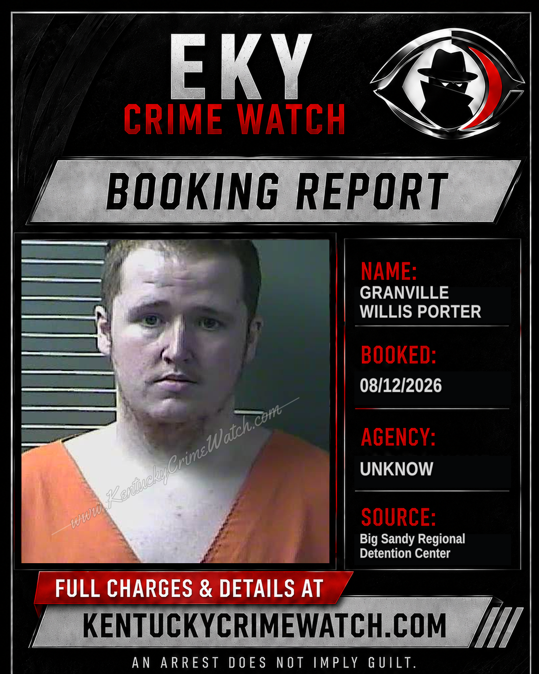 GRANVILLE Willis PORTER booking image