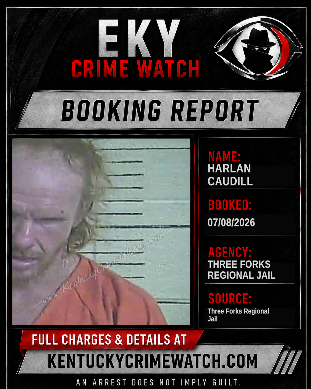 Harlan Caudill booking image